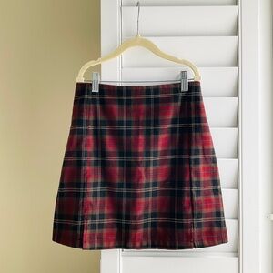 Brandy Melville Plaid A-Line Mini Skirt